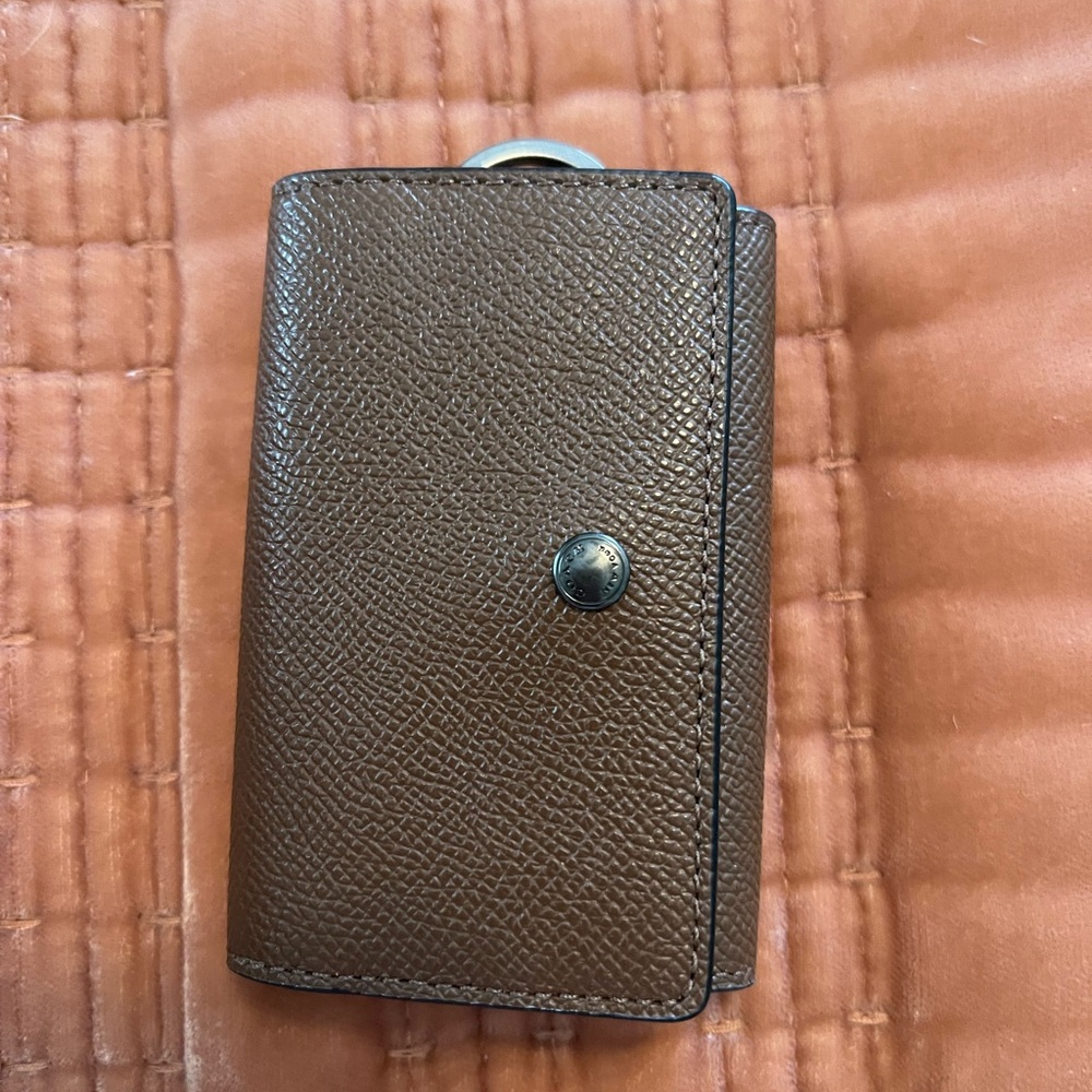 Coach Brown Key & Card Holder